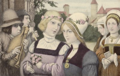Renaissance Couple by European School
